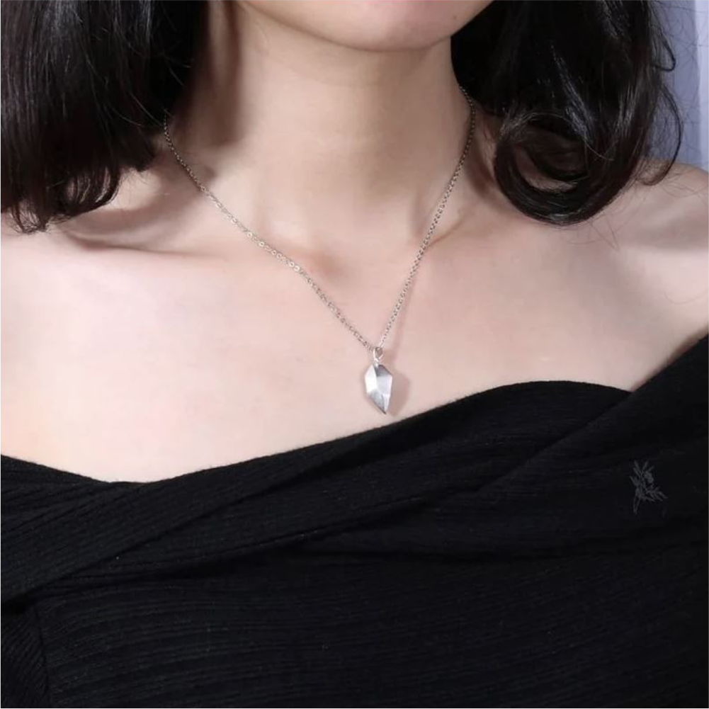 Heart Couple Pendant Necklaces – Premium Imported Jewelry Set by Rang E Hunar - Image 3